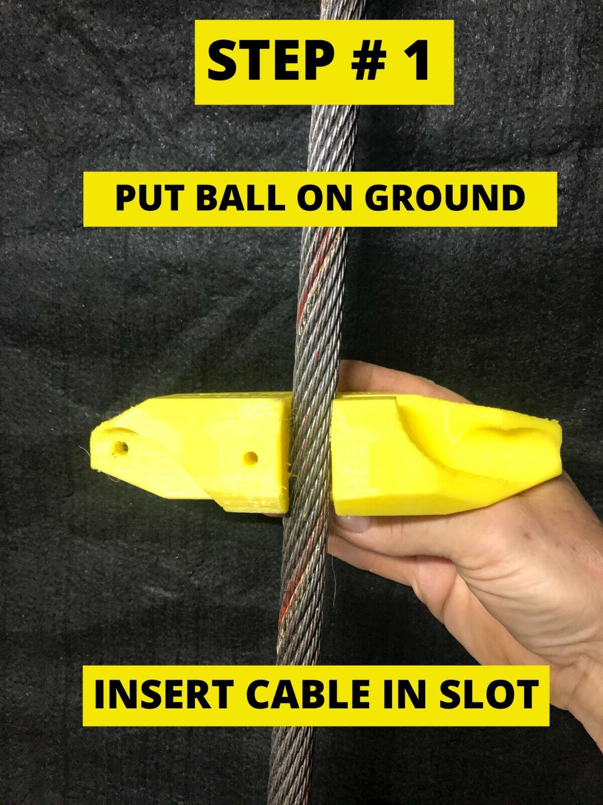 Ropinator Yellow for 3/4 wire rope for cranes