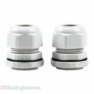 Polyamide Cable Glands Standard Type PG 21 Cable Gland With O Ring Grey pak of 10