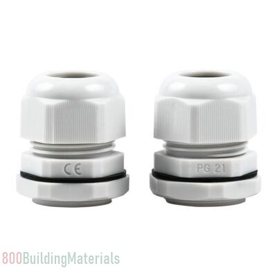Polyamide Cable Glands Standard Type PG 21 Cable Gland With O Ring Grey pak of 10