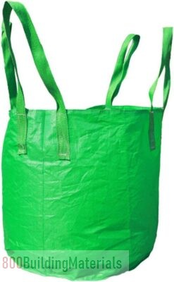 1.5 Ton Tonne Bag Waste Sacks Bulk Bag Jumbo Recycle Storage Garden Waste (Green)