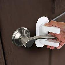 Child proof Door Lever Lock (2 pack) Baby Proofing Door Handle Lock Child Safety Locks, Not Tools Needed