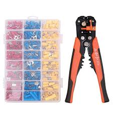Andoer Electrical Wire Terminal connector Kit 400pcs with Automatic Wire Stripper Crimper