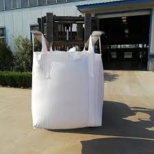 Secbolt FIBC Bulk Bag 1 One Ton Bag, 35″L x 35″W x 43″H, 2200lbs SWL, Duffle Top Flat Bottom, Woven Polypropylene Bags Pack of 10