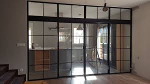 Partition Slim Glass Profile Swing & Sliding Door, Size/dimension: 1800 X 2025 Inch