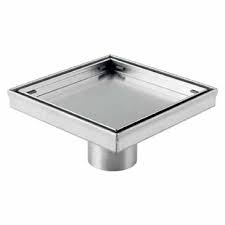 AQUADRAIN CONTRACT REVERSIBLE FLOOR DRAIN WITH TILE INSERT 146X146MM OUTLET DIA 102MM