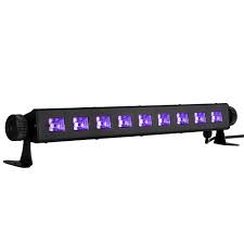 Dimmable LED UV Bar Black Light Lamp Fixture Portable High Bright 9LEDs