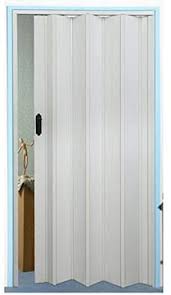 Polyvinyl Chloride Folding Door Sliding- White ,For Home,Office