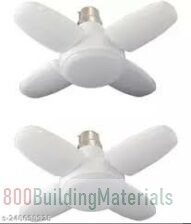 H Decor LED Bulb 28 W Standard B22 White Pack of 2