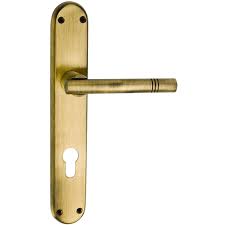CAL Lever Handle with Lock Gold Brass