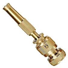 Ugaoo Brass Nozzle Hose Pipe Spray Gun SUITABLE for 1/2″ Hose Pipe