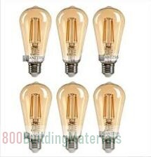 Esnco Vintage LED Long Filament Light Set 4W E27 6Pcs