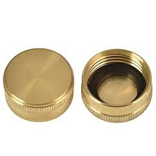REGNHLIF Brass Garden Hose End Caps with Washers