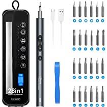 Electric Cordless Mini Power Screwdriver Set with 24 Bits