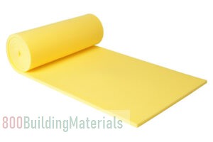 Rouleau de polyéther, jaune, 500x100x3 cm