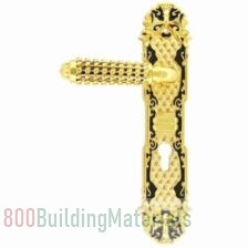 APT Gold Lever Handle Brass with Lock