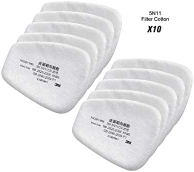 3M 5N11 Filter Cotton Superfine Fiber Mask Against Dust Particulates Filter 6200/7502 Accessories