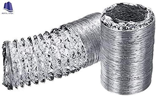 Royal Apex Aluminium Flexible Duct Venting Duct Hose for Air Exhaust Line 5 inch