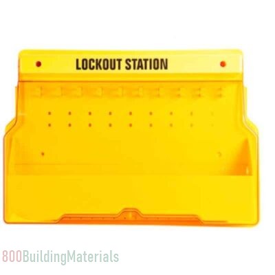 Loto Polycarbonate Lockout Station with Cover 574x396x108mm