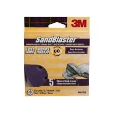 3M Sandblaster Grit Purple Sanding Pad 20916-180 80