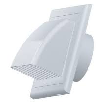 Awenta Air Vent Grill Cover Gravity Flap White External Ventilation Cover Ducting 125mm