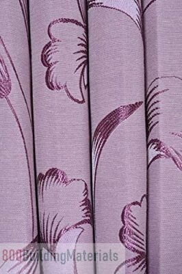 PRESTO BAZAAR Floral Jacquard Door Curtain-Purple