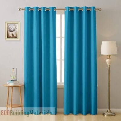 Cloth Fusion Thermal Insulated Heavy Polyester Solid Curtains