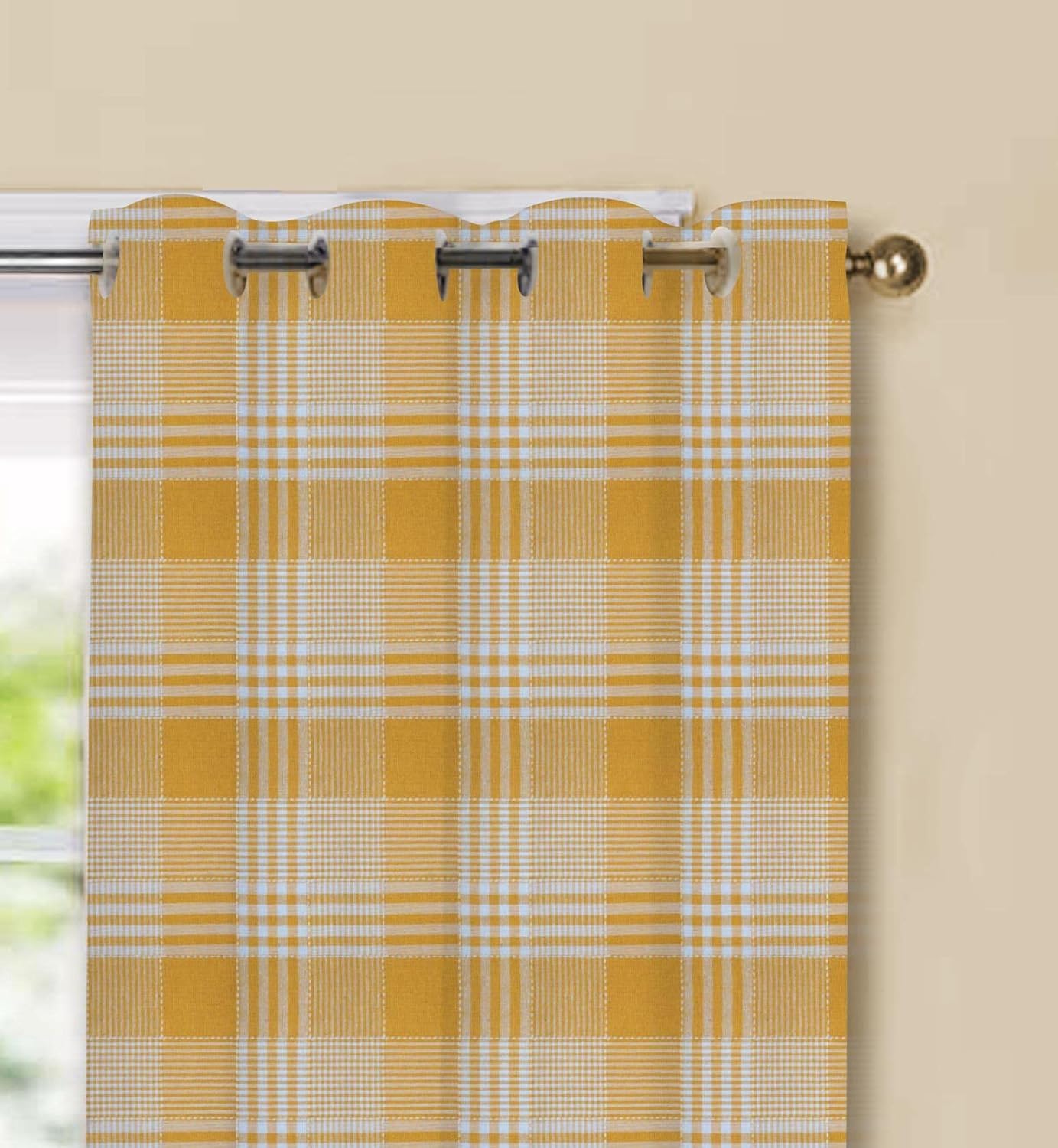 Yaanthiv’s Handloom Woven Premium Cot-ton Curtains