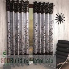 Home Sizzler Garden Panel Eyelet Polyester Door curtains – 7 Feet – 2 Pcs Brown- 992