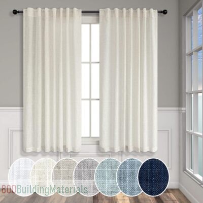 Pitalk Natural Linen Blend Curtains – ‎PT-HFM-APCL-Natural-52×54