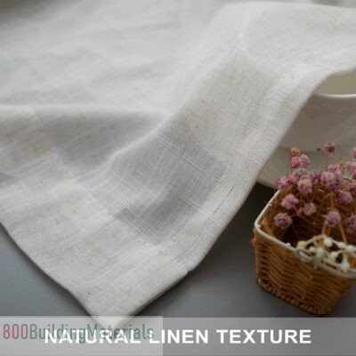 Pitalk Natural Linen Blend Curtains – ‎PT-HFM-APCL-Natural-52×54