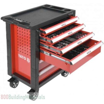Yato Steel Service Cabinet with Tools Kit-177 Pcs