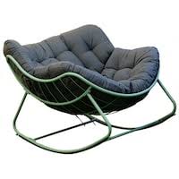Swin Urban Faux Fur Chair Aluminum Frame – Outdoor- Green- H0382-GR