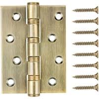 Vila Stainless Steel Door Hinge with Nails- Gold- 3 mm- 3 Pcs- ac hinges