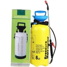 Hylan Garden Pump Sprayer with Adjustable Shoulder Strap – 8ltr – Yellow- huiyang188