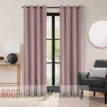 MRB Curtain Set With Rings Plain Design DPW000409569