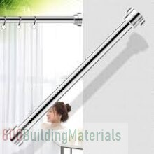 Extendable Telescopic Tension Curtain Rod AS-368249- 85 to 140cm – Silver