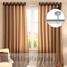 Abbasali Stainless Steel Closet Pole Socket Curtain Rod