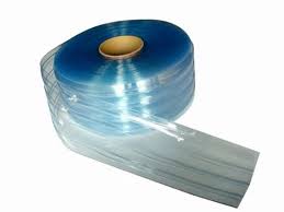 Clear Blue PVC Ribbed AC Curtain 3mm