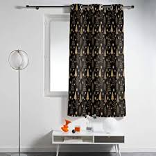 Habaq Velvet Abstract Design Curtains DPW000354455