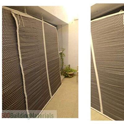TCLPVC Bamboo Curtain-4 Feet-Beige-Cordless- pvc400