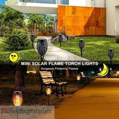Joyway Solar Flickering Flame Path Decoration Light – Black- 8S-X75P-1N73