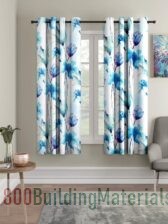 Home Sizzler Abstract Flower Eyelet Polyester Window curtains -‎HS2PC001283WD