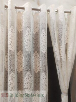 Honger Polyester Sheer Floral Sheer Transparent Net Curtains- Flsddndesign55
