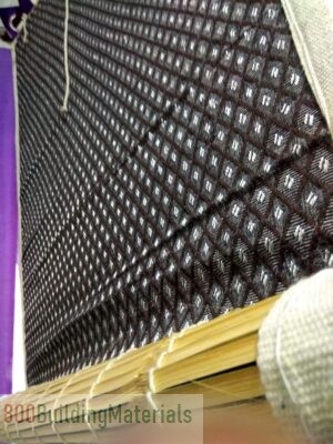 TCLPVC Metal Bamboo Chick Double Cloth Waterproof Window Closer –Brown- 3/7ft- pvc832