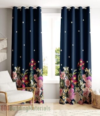 Ultimate Trends Premium Room Darkening Curtains 270 GSM with Tie Back and Diamond Eyelets Set of 2 Panels -UTCR-9025_D