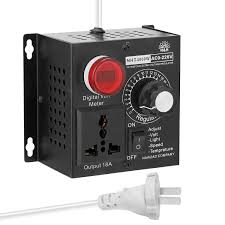 Compact Variable Voltage Controller Black -18x10x12cm- E9755-US