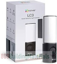 EZVIZ 2K+ Smart Outdoor Security Camera with Floodlight- White- LC3