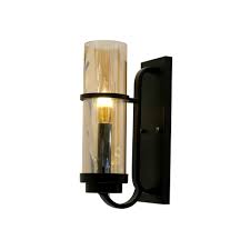 Indoor Wall Light with Elegant Finish- Black & Gold – 72246/1BK