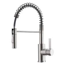 Fashion Home Kitchen Faucet W- Pull Down Sprayer- Brushed Nickel- FH-6105K