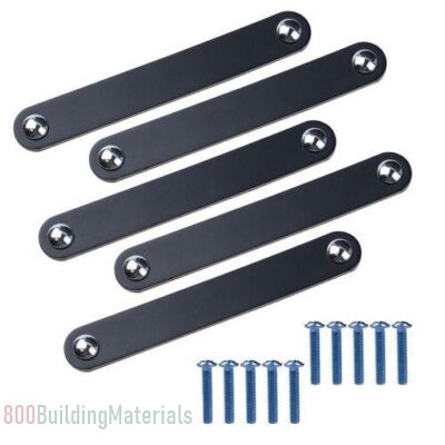 AUEAR Leather Drawer Pulls with Screws- 8006-96MM -Black- 6583 128 SN 3